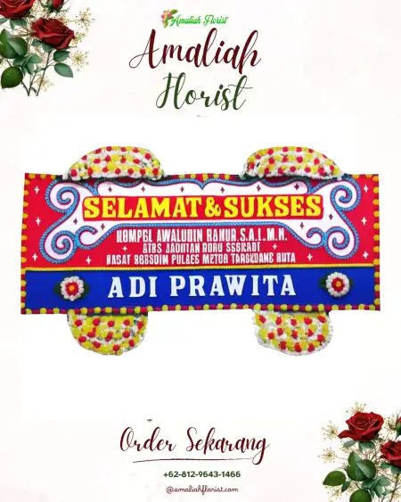 Papan Bunga Ucapan Selamat Kebonalas